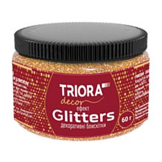 Декоративні блискітки Triora 922 бронза 60 г - фото