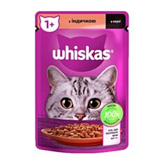 Корм для котів Whiskas Індичка в соусі 85 г - фото
