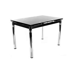 Стол раскладной стеклянный GD-018 чёрный - фото