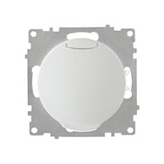 Розетка з заземленням OneKeyElectro з кришкою біла - фото