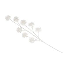 Декоративна новорічна гілка BonaDi 807-290 65 см біла - фото