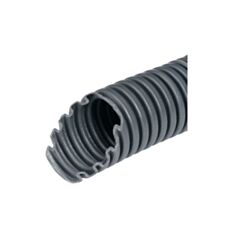 Труба гофрированная ДКС ПВХ 16 мм темно-серая - фото