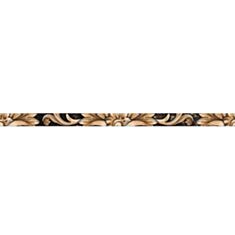 Плитка Golden Tile Saint Laurent черный фриз 9АС301 60x3 - фото