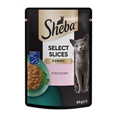 Корм для кошек Sheba Select Slices с лососем в соусе 85 г - фото