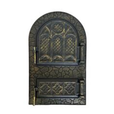 Дверка спарена арочна Булат Микулин бронза 53*33 см - фото