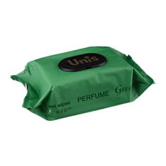 Вологі серветки Unis Perfume Green 2847 антибактеріальні 84 шт - фото