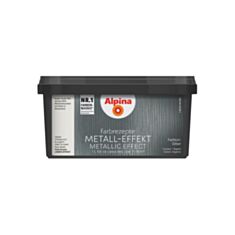 Фарба декоративна Alpina Farbrezepte metall-effekt срібна 1 л - фото