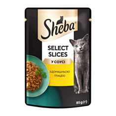 Корм для кошек Sheba Select Slices с домашней птицей в соусе 85 г - фото