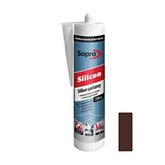Герметик силіконовий Soprо Sanitar Silikon 310 мл коричневий Балі - фото