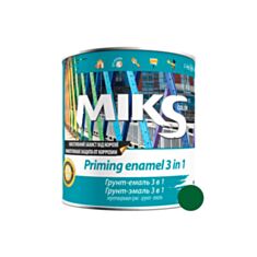 Грунт-эмаль антикоррозионная Miks Color 3 в 1 зеленый 0,8 кг - фото