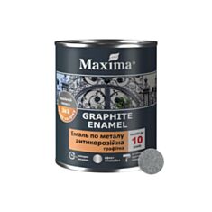 Емаль антикорозійна по металу Maxima 3в1 графітна сіра 0,75 кг - фото