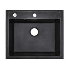 Кухонная мойка Adamant Prizma 59*49,5*20 см черный-03 - фото