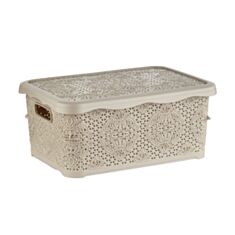 Кошик з кришкою Bursev Plastik 2130 13 10 л - фото