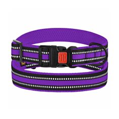 Нашийник для собак BronzeDog Mesh 52/1607/Т L 35-53 см фіолетовий - фото