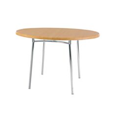 Стол обеденный TIRAMISU chrome D80 бук - фото