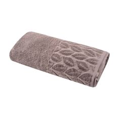 Рушник махровий Soho Leaves Cappuccino 70*140 см капучино - фото
