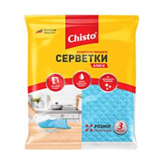Серветки вологопоглинаючі Chisto Блиск 3 шт - фото