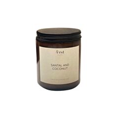 Свічка ароматична 4'est Santal Cocount в склянці з кришкою 250 мл - фото