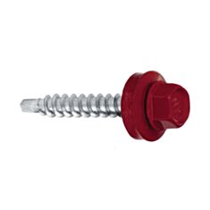 Саморез кровельный Wkret-Met RAL3005 4,8*70 мм 200 шт красный - фото