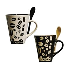 Чашка з ложкою Vittora Арабіка VT-C-262360 360 мл - фото