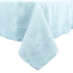 Скатерть льняная LiMaso SKLM01 с кружевом 140*240 см - фото