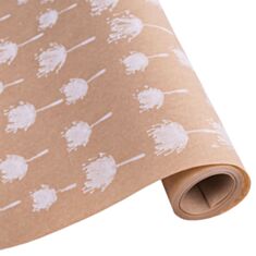 Бумага упаковочная Decorize 468-184 белый одуванчик 70 см - фото