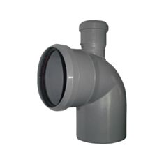 Коліно каналізаційне складне Інсталпласт 90° 110*50 мм - фото