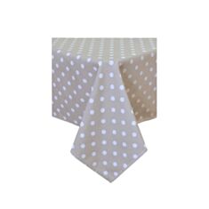 Скатертина Прованс Горох 180*136 см бежева - фото