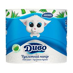 Папір туалетний Диво Алое вера 4 шт - фото