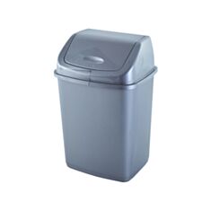 Ведро для мусора Алеана 5 л серое - фото