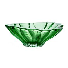 Фруктовниця Bohemia Aurum-Crystal Plantica Green 6KG02-72T27 330 мм - фото