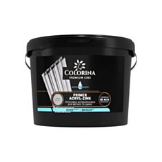 Грунтовочная антикоррозионная краска Colorina Acryl-zink для металла и цинка 3,5 кг серая - фото