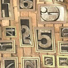 Папір пакувальний LaPrida 5-55005 Цифри - фото