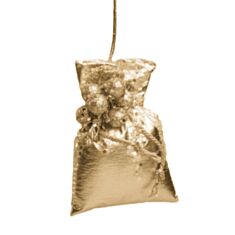 Игрушка на елку Флориаль Сказочный мешочек Белое Золото 2708 15 см - фото