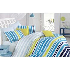 Комплект постельного белья Romeo Soft Ranforce Fresh mavi 160*220 - фото