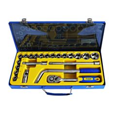 Набор торцевых головок S&R 460034027 1/2" 10-32 мм 27 шт - фото