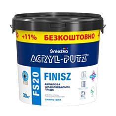 Шпаклівка фінішна Sniezka Acryl-Putz FS 20 акрилова 30 кг - фото