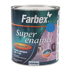 Емаль алкідна Farbex ПФ-115 яскраво-блакитна 2,8 кг - фото