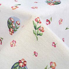 Скатертина гобеленова Limaso EDEN655-200D Пасхальні мотиви кругла 200 см - фото