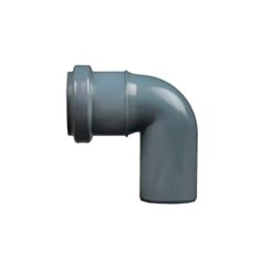 Коліно каналізаційне Aquer внутрішнє 90° 40 мм - фото