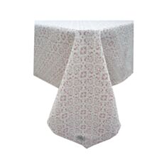 Скатертина Прованс Bella рожевий вітраж 132*180 см - фото