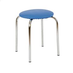 Табурет кухонний металевий Chico chrome V-29 блакитний - фото