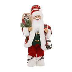 Новогодняя игрушка Санта BonaDi NY14-753 30,5 см красная  - фото