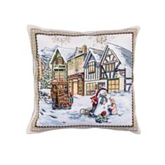 Наволочка гобеленовая Limaso Benask Blanco CO2-NV 45*45 см односторонняя - фото