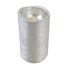 Свічка декоративна LED Yes! Fun 710364 7,5*15 см срібна - фото