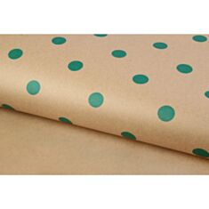 Бумага упаковочная крафтовая LaPrida 255-343 Горох зеленый - фото