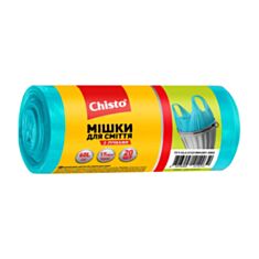 Мішки для сміття Chisto з ручками 60 л 20 шт - фото