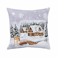 Наволочка новорічна гобеленова Limaso WINTER-NV1 45*45 см - фото