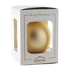 Ялинкова іграшка скляна ручної роботи "Недекорована" Orbital 8 см акрил матовий - фото