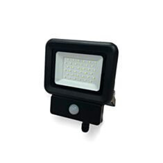 Прожектор світлодіодний Lebron 17-12-10 LED LF 10W з датчиком руху чорний - фото